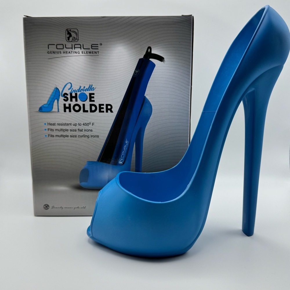 Blue High Heel Shoe Hot Iron Holder Straightener Holder